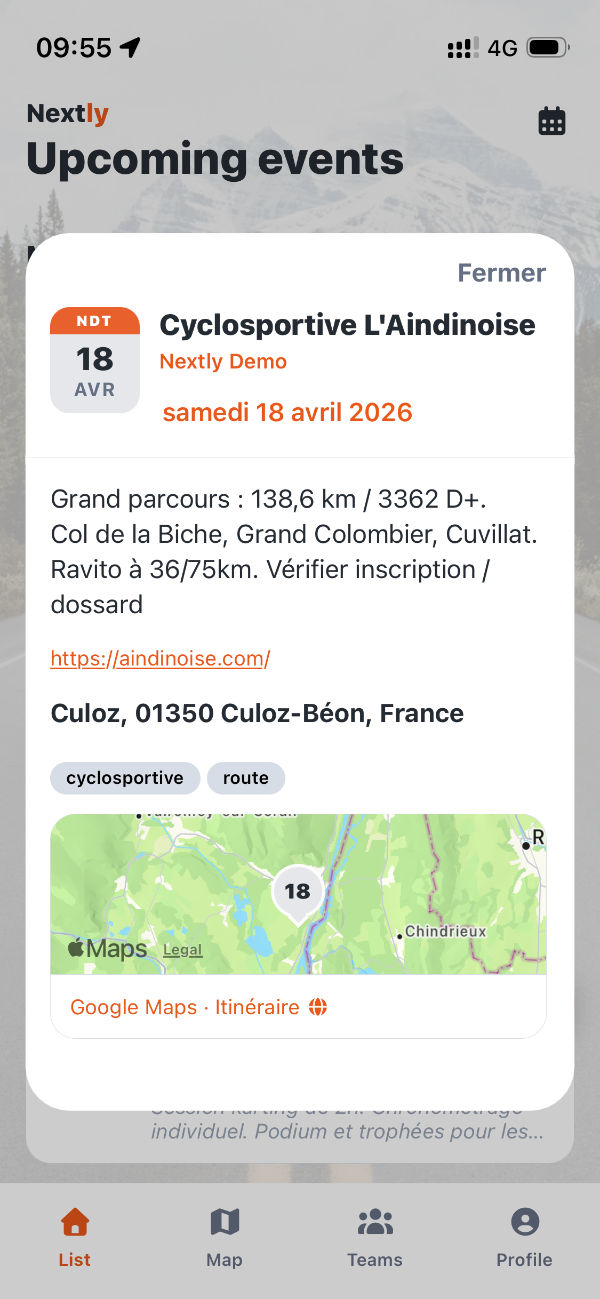 Détail de l'événement